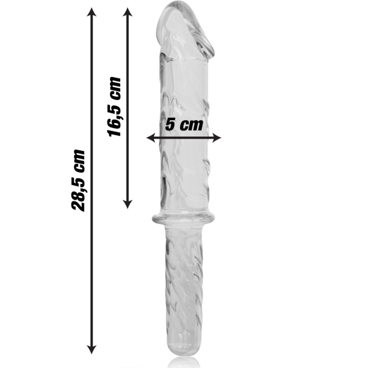 Dildo De Vidro Ibiza N24 Transparente 28.5x5cm