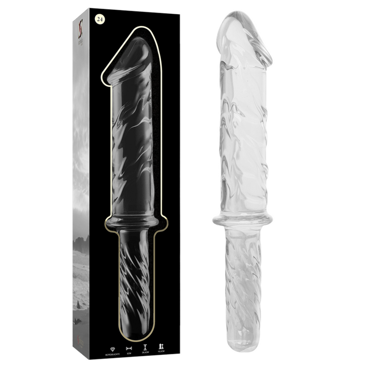 Dildo De Vidro Ibiza N24 Transparente 28.5x5cm