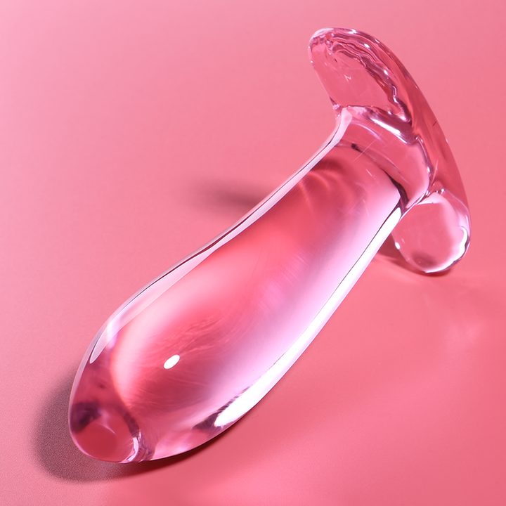 Dildo De Vidro Ibiza N5 Rosa 11x3.5cm