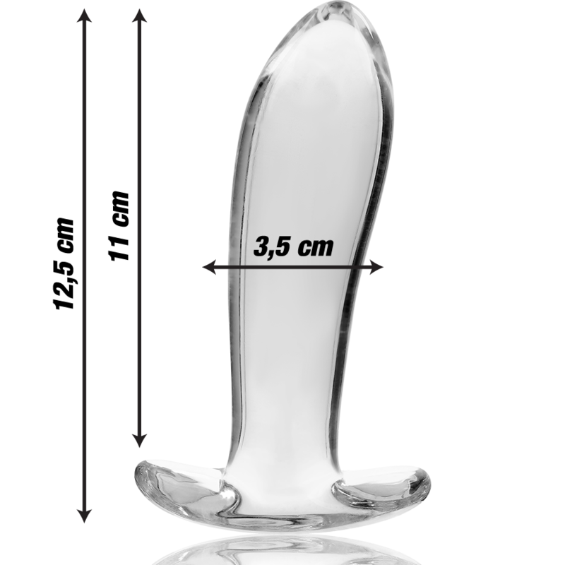 Dildo De Vidro Ibiza N5 Transparente 11x3.5cm