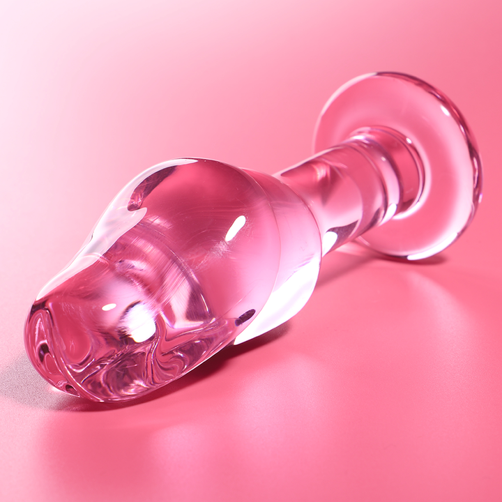 Dildo De Vidro Ibiza N6 Rosa 11.5x4cm