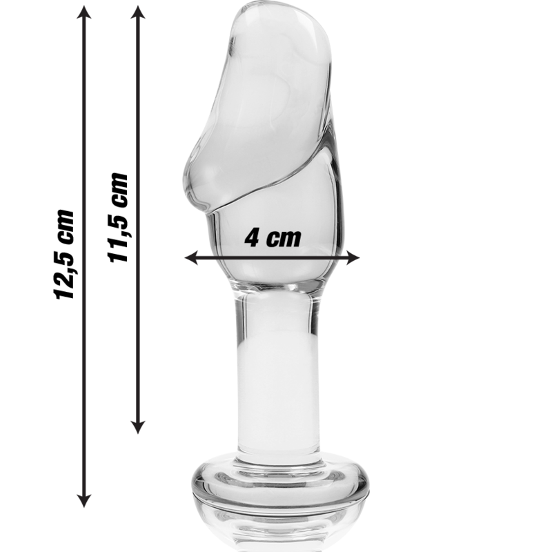 Dildo De Vidro Ibiza N6 Transparente 11.5x4cm