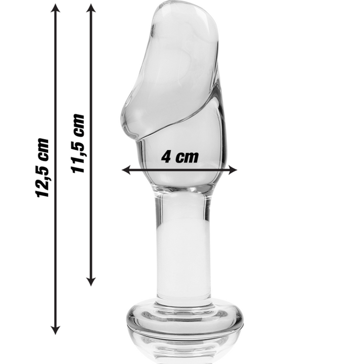 Dildo De Vidro Ibiza N6 Transparente 11.5x4cm