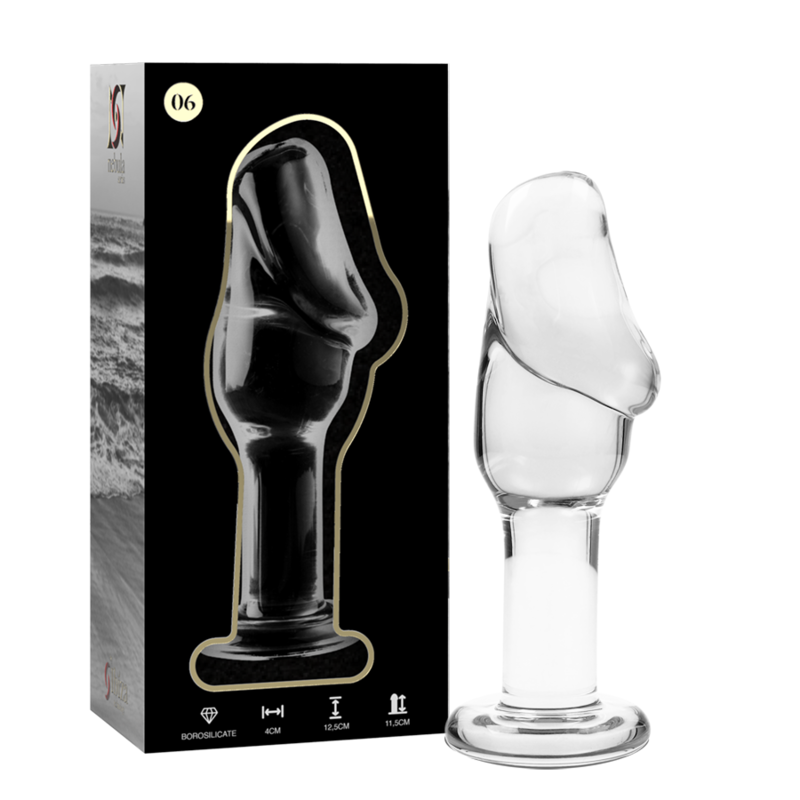Dildo De Vidro Ibiza N6 Transparente 11.5x4cm