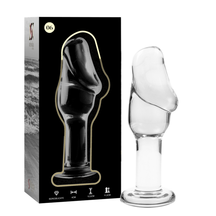 Dildo De Vidro Ibiza N6 Transparente 11.5x4cm