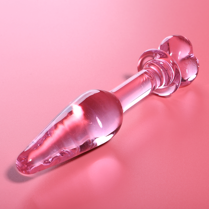 Dildo De Vidro Ibiza N7 Rosa 10x3cm