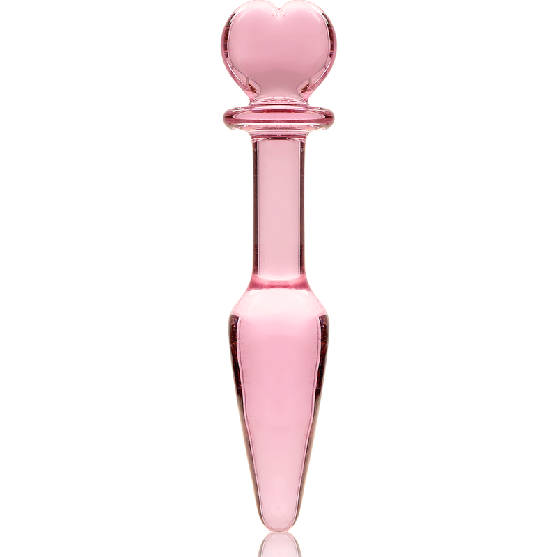 Dildo De Vidro Ibiza N7 Rosa 10x3cm