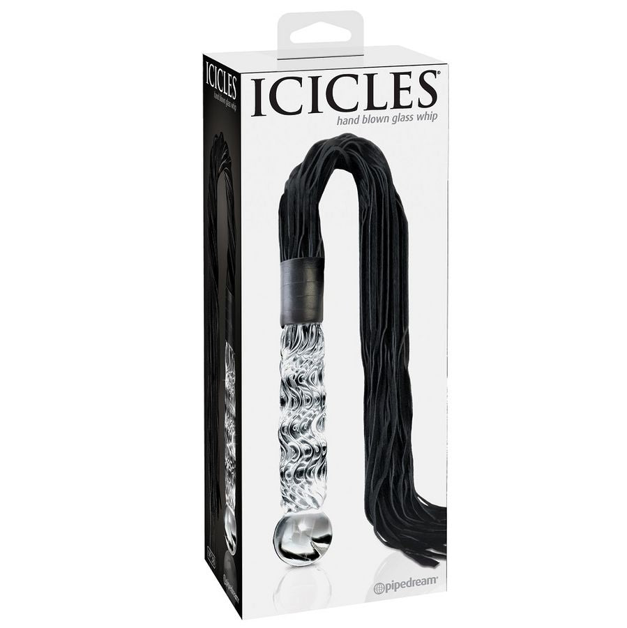 Dildo De Vidro Icicles N38 Flagelo 17x4cm