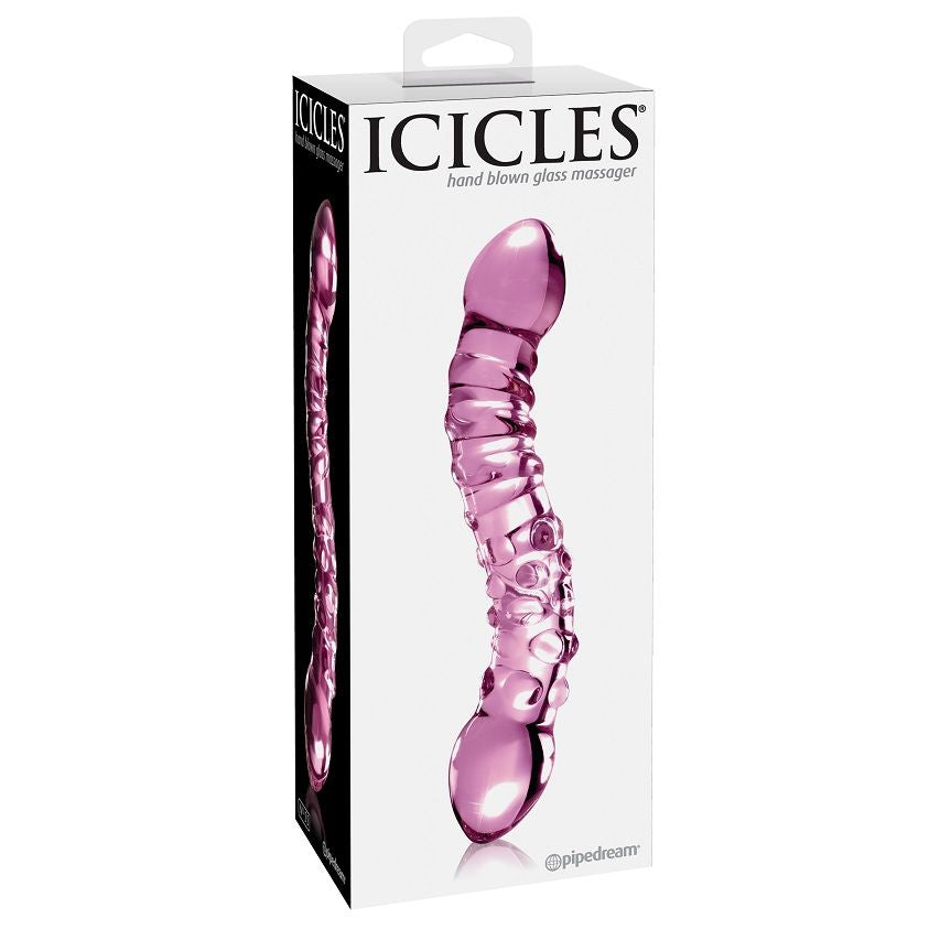 Dildo De Vidro Icicles N55 19.5x3.5cm