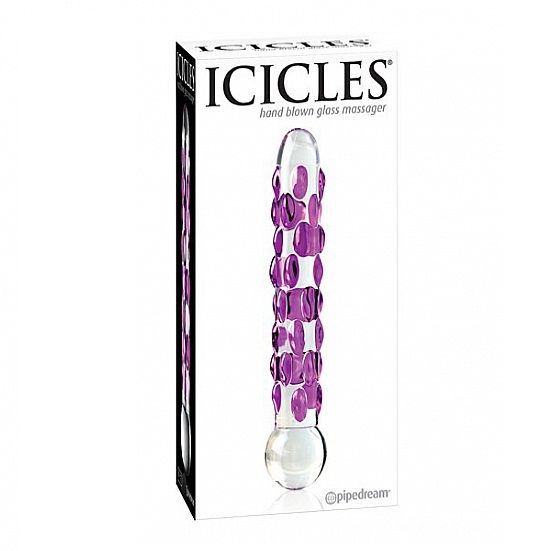 Dildo De Vidro Icicles N7 14.5x4cm