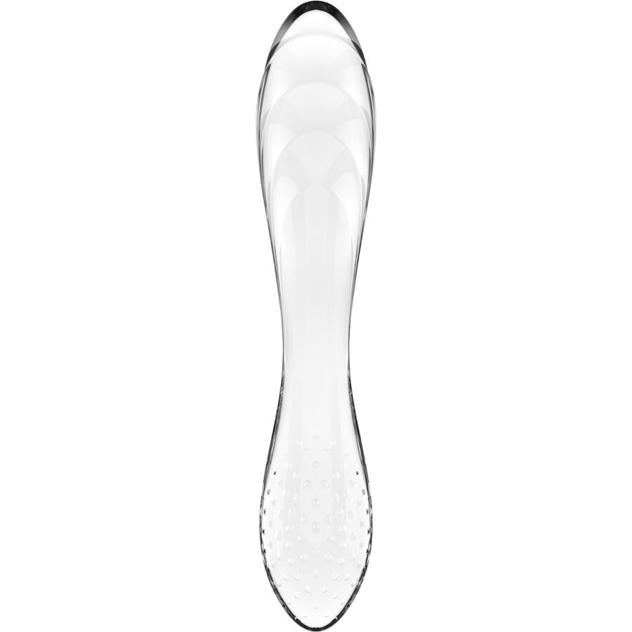Dildo De Vidro Satisfyer Dazzling Crystal Transparente 18x3.5cm
