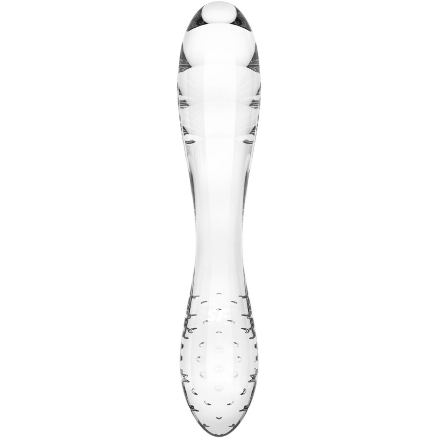 Dildo De Vidro Satisfyer Dazzling Crystal Transparente 18x3.5cm