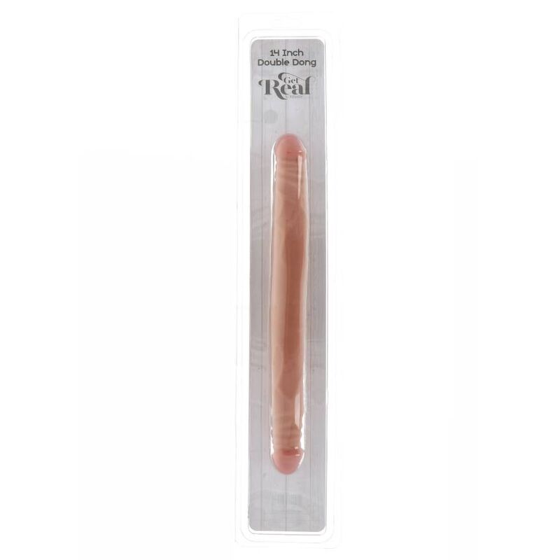 Dildo Duplo Silicone Dupla Densidade Get Real 35x3.5cm