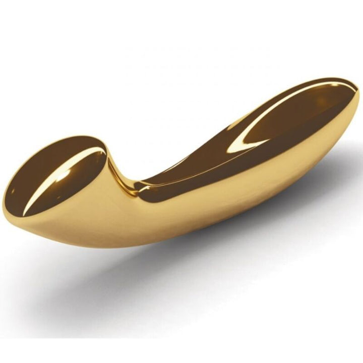 Dildo Firme Ponto-G Lelo Olga Ouro Aço Inóxidável 19.5x5cm