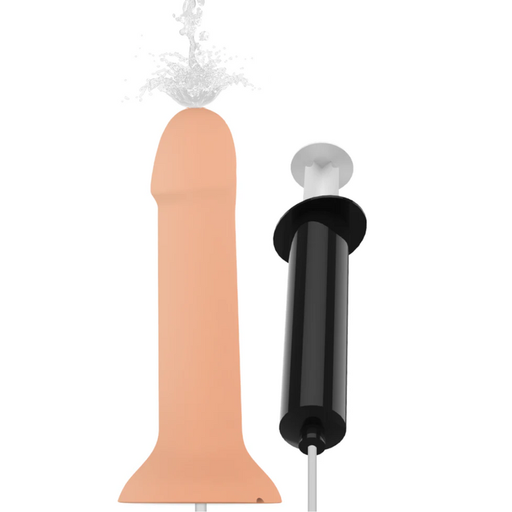 Dildo Silicone Alcochoado Mythology Flipper Ejaculação 15x3.5cm