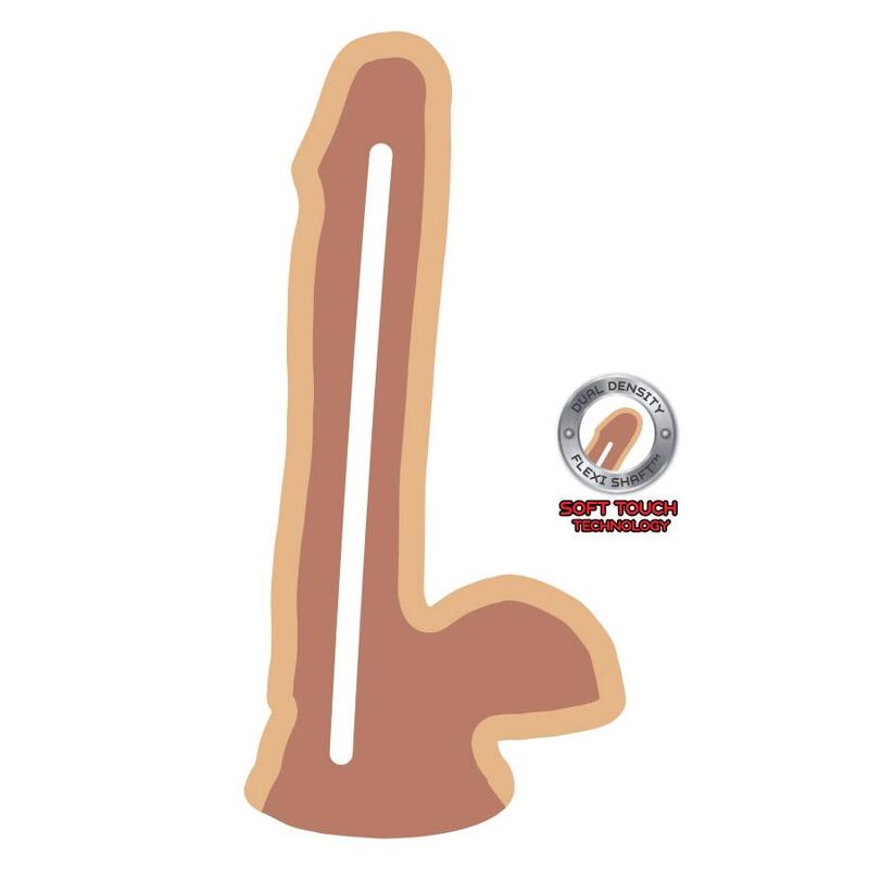Dildo Silicone Dupla Densidade Get Real 15x3cm