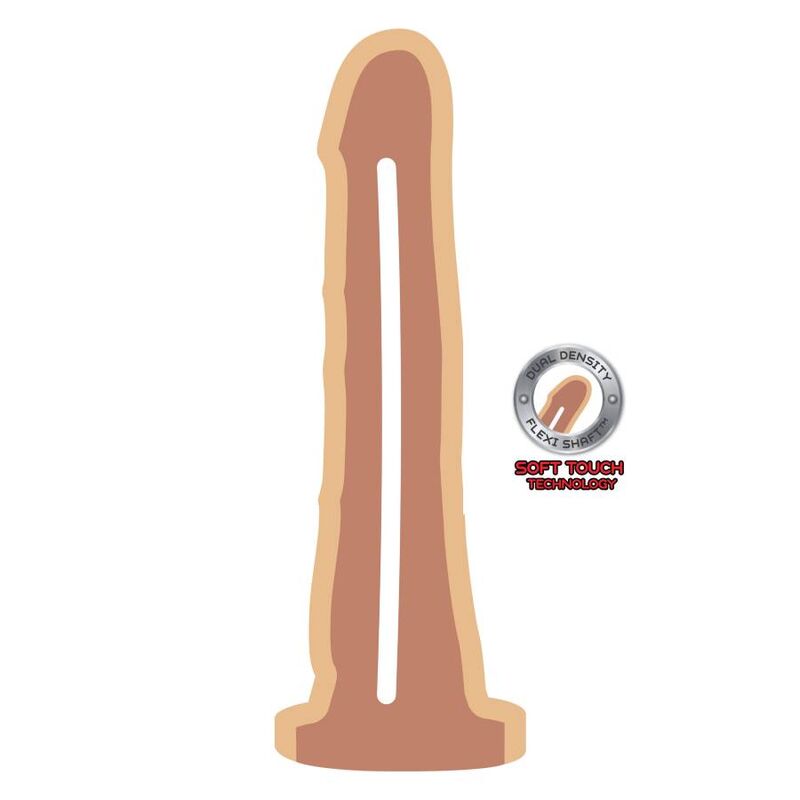 Dildo Silicone Dupla Densidade Get Real 17x3cm