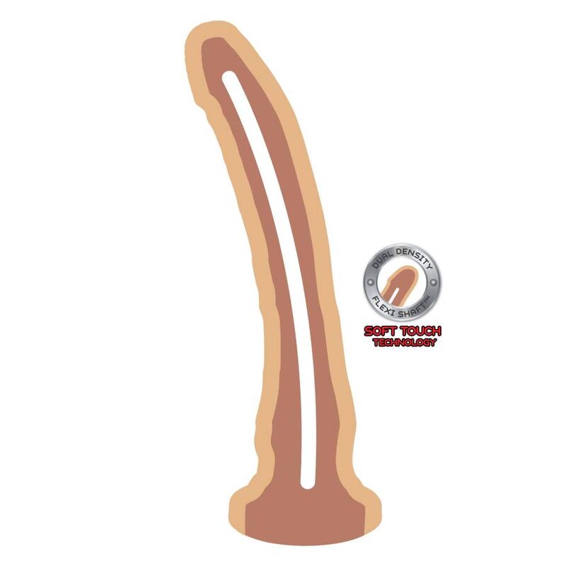 Dildo Silicone Dupla Densidade Get Real 18x3cm