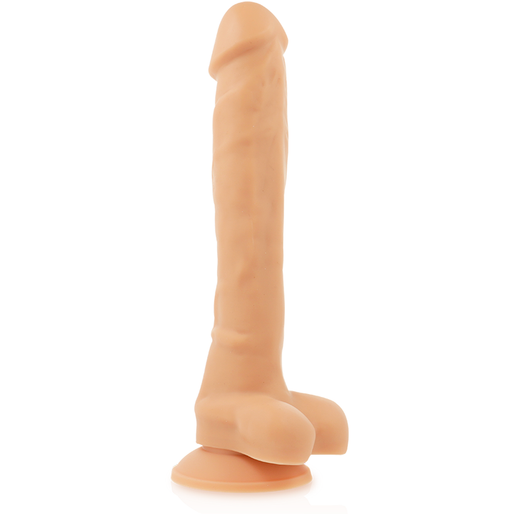 Dildo Silicone Memória Articulável Cock Miller Bege 21x4cm