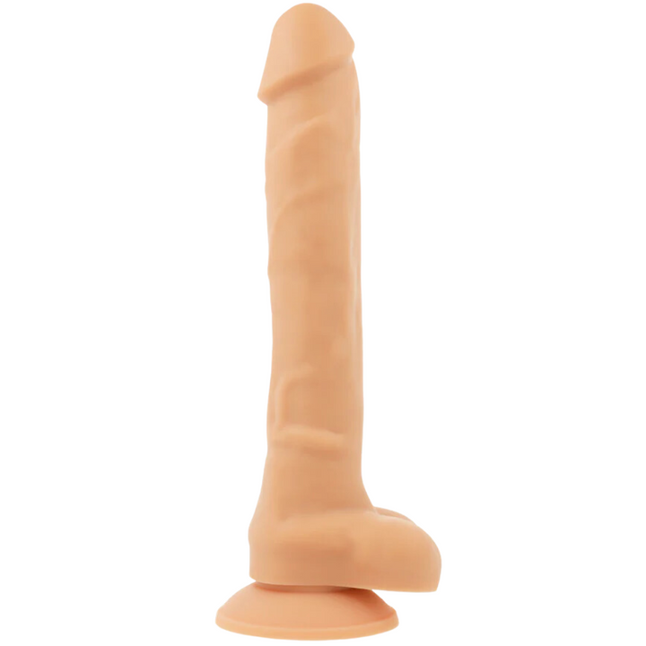Dildo Silicone Memória Articulável Cock Miller Bege 21x4cm