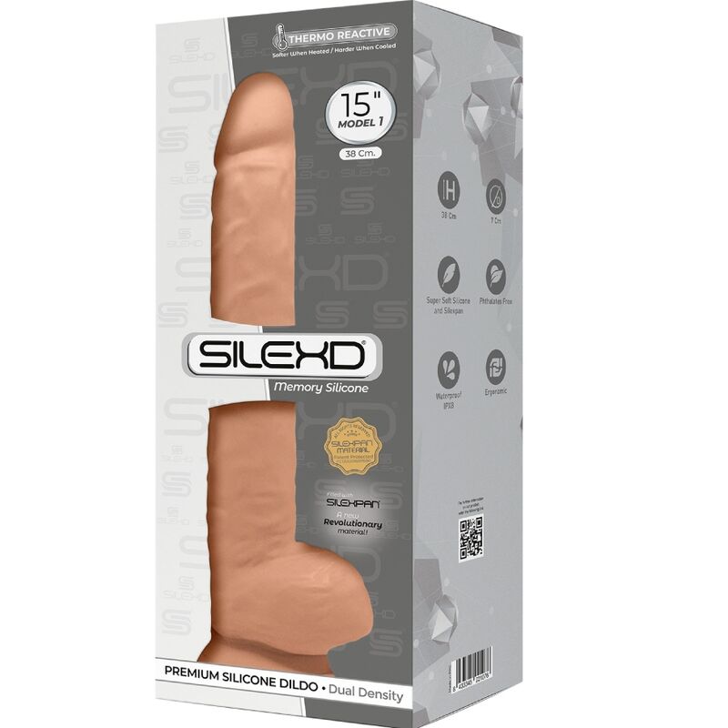 Dildo Silicone Memória SilexD 15 Bege