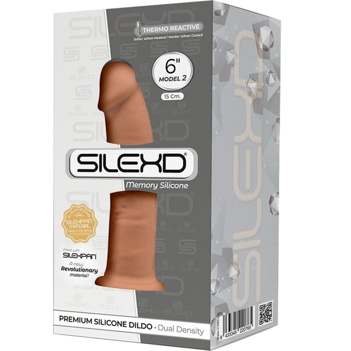Dildo Silicone Memória SilexD 6 Caramelo