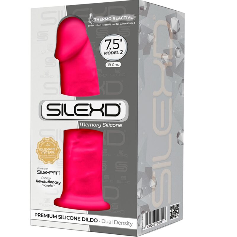 Dildo Silicone Memória SilexD 7.5 Rosa