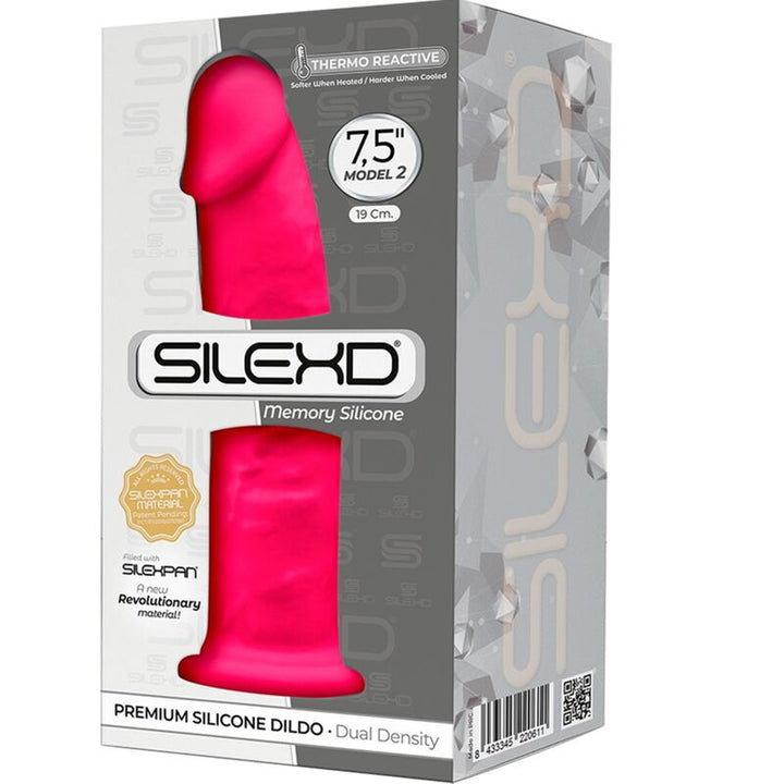 Dildo Silicone Memória SilexD 7.5 Rosa