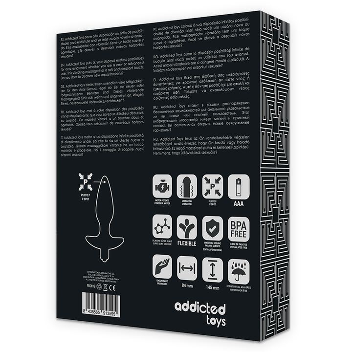 Estimulador Anal Pilhas Vibração Addicted Hansel