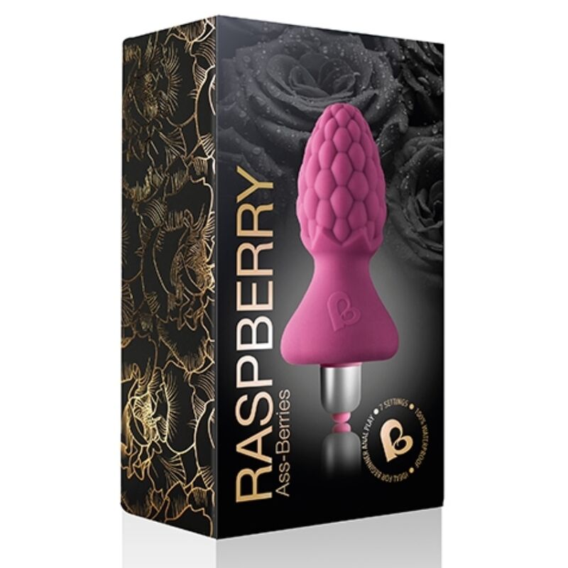 Estimulador Anal Pilhas Vibração RocksOff Raspberry
