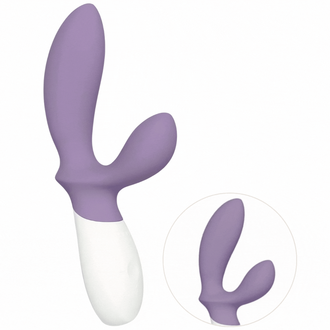 Estimulador Anal Usb Movimento Ponto-P e Vibração Lelo Loki Wave 2 Lilás