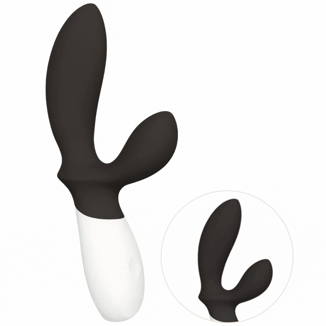 Estimulador Anal Usb Movimento Ponto-P e Vibração Lelo Loki Wave 2 Preto