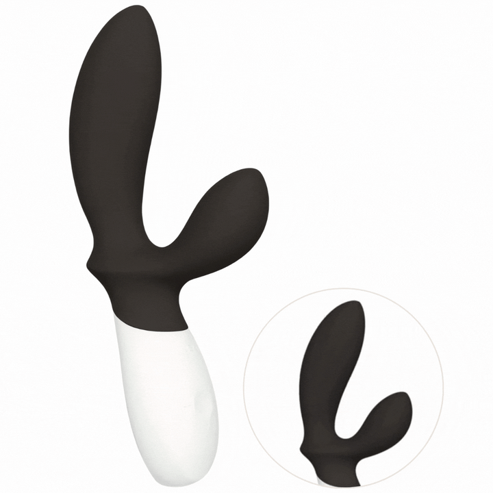Estimulador Anal Usb Movimento Ponto-P e Vibração Lelo Loki Wave 2 Preto