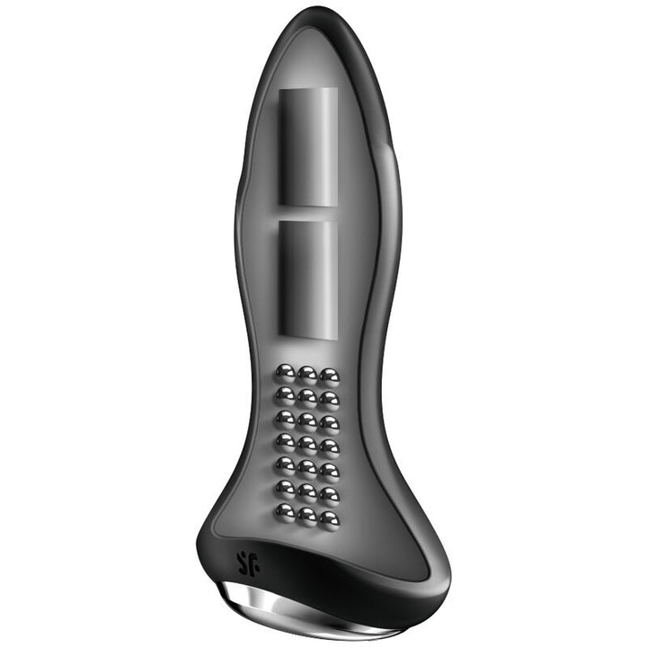 Estimulador Anal Usb Movimento Rotação e Vibração Satisfyer Rotator 1+ Preto Controlo Remoto App