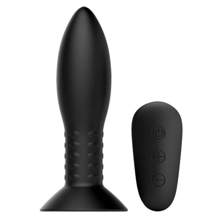 Estimulador Anal Usb Movimento Rotação e Vibração Usb Mr. Play 3 Controlo Remoto