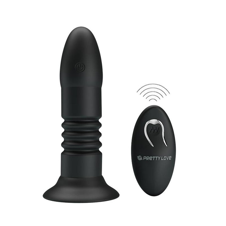 Estimulador Anal Usb Movimento Telescópico e Vibração PrettyLove Jingers Controlo Remoto