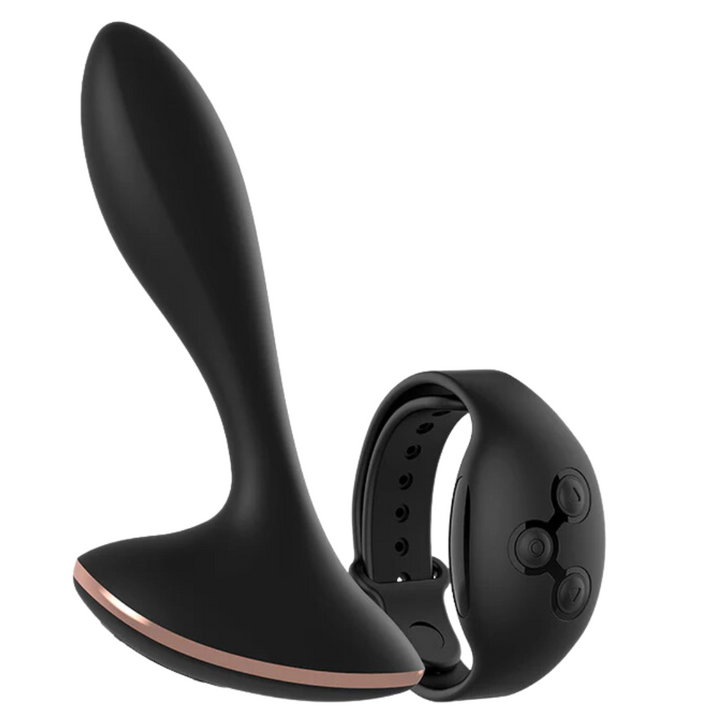 Estimulador Anal Usb Vibração Anbiguo Vernet Controlo Remoto Watchme