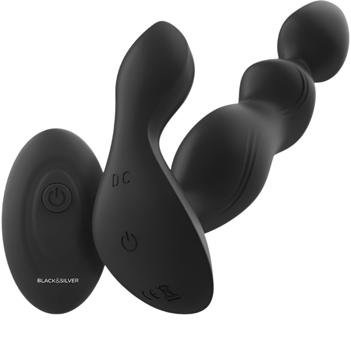 Estimulador Anal Usb Vibração Black&Silver Cora Controlo Remoto