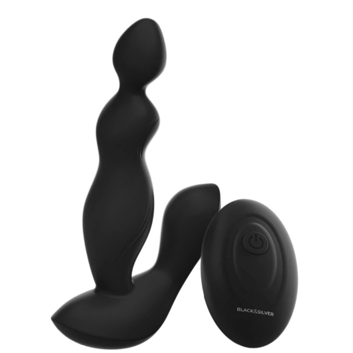 Estimulador Anal Usb Vibração Black&Silver Cora Controlo Remoto