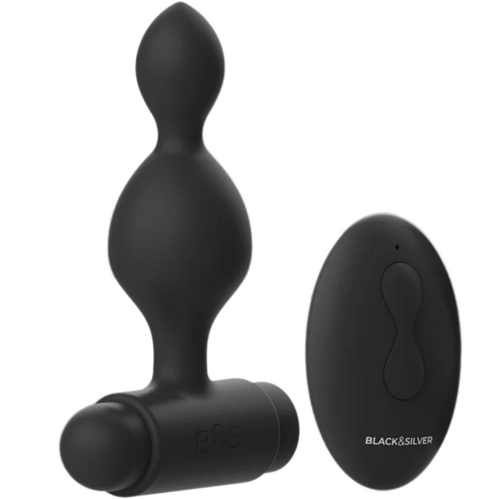 Estimulador Anal Usb Vibração Black&Silver Tucker Petit Controlo Remoto