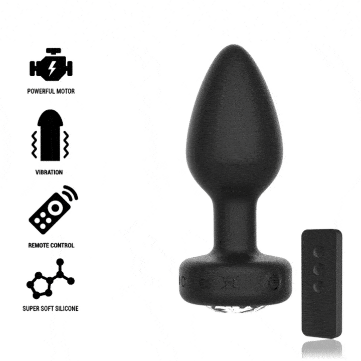 Estimulador Anal Usb Vibração Ibiza Jóia M Controlo Remoto
