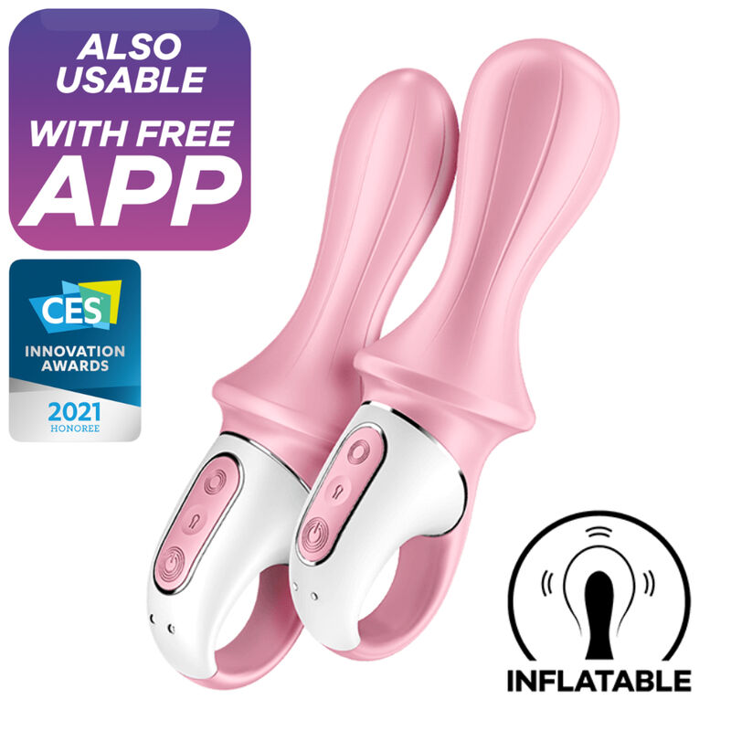 Estimulador Anal Usb Vibração Insuflável Satisfyer Pump Booty 5+ Controlo Remoto App
