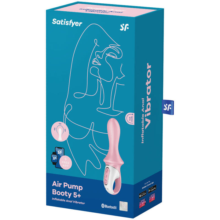 Estimulador Anal Usb Vibração Insuflável Satisfyer Pump Booty 5+ Controlo Remoto App
