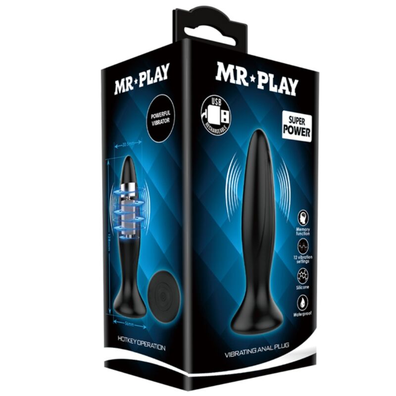 Estimulador Anal Usb Vibração Mr. Play 5