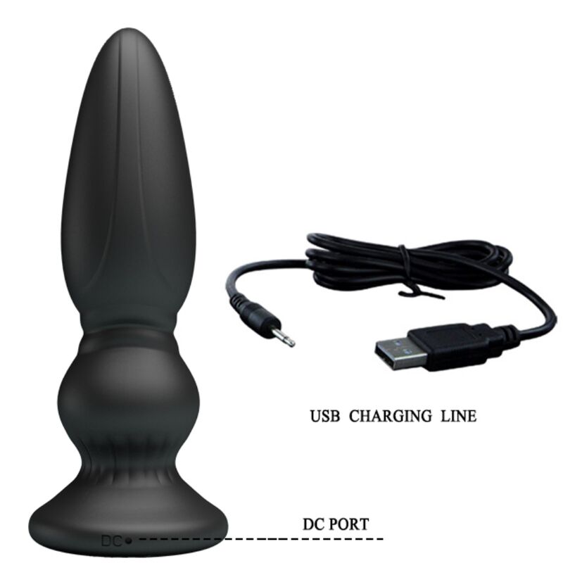 Estimulador Anal Usb Vibração Mr. Play 8 Controlo Remoto