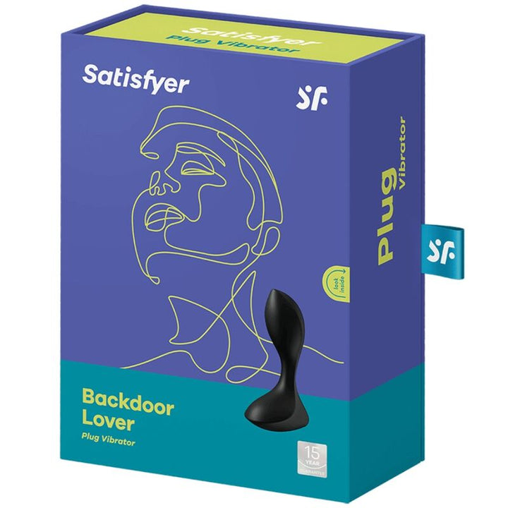 Estimulador Anal Usb Vibração Satisfyer Backdoor Lover Preto
