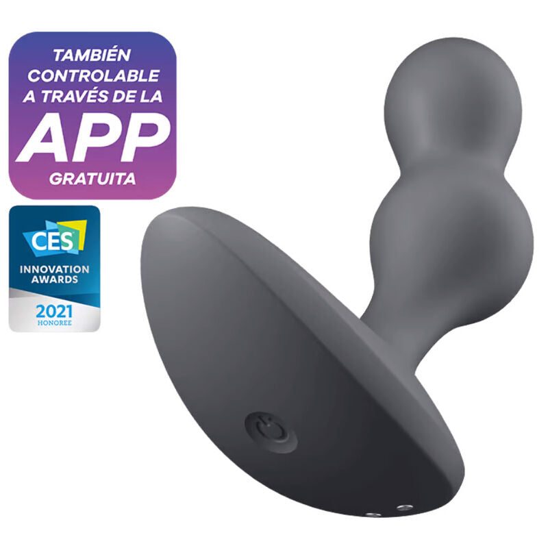 Estimulador Anal Usb Vibração Satisfyer Deep Diver Cinzento Controlo Remoto App