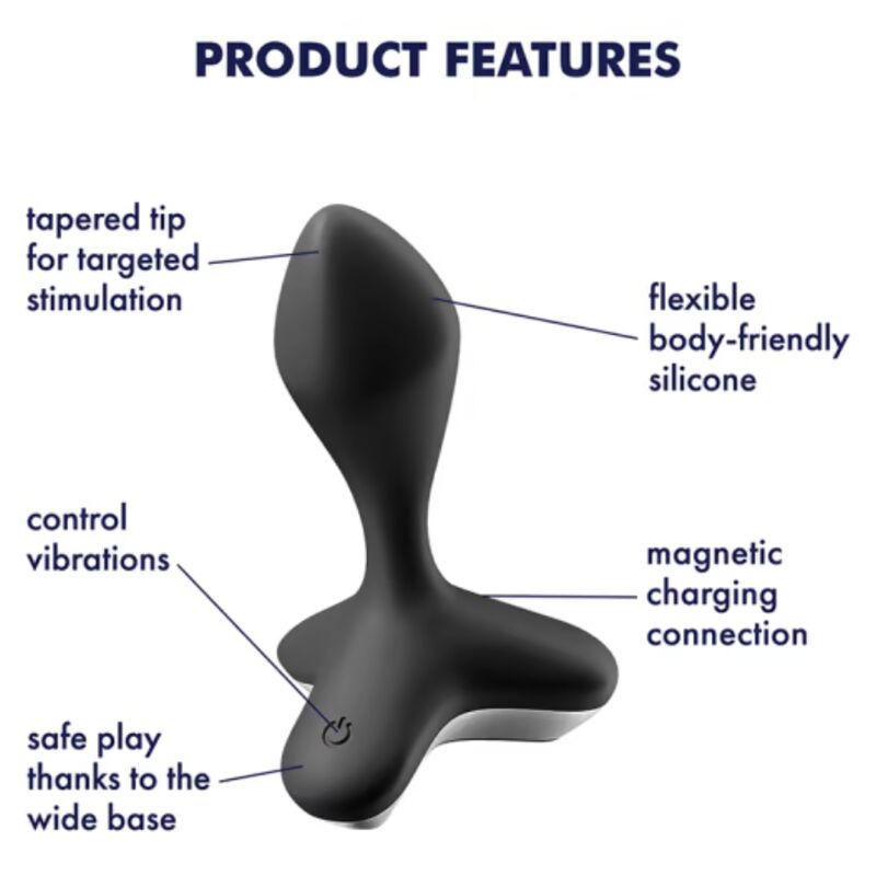 Estimulador Anal Usb Vibração Satisfyer Game Changer Preto