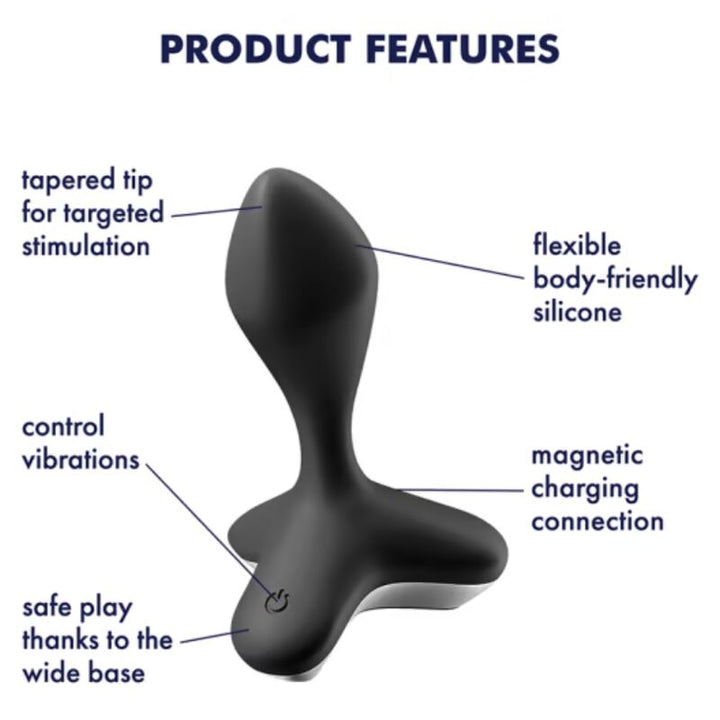 Estimulador Anal Usb Vibração Satisfyer Game Changer Preto