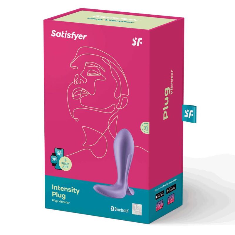 Estimulador Anal Usb Vibração Satisfyer Intensity Roxo Controlo Remoto App